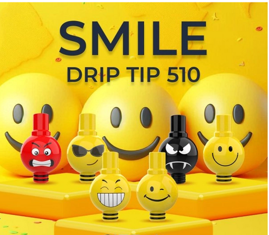 SMILE Drip per Hookah e non solo! Tip 510 (3 pezzi) - Fumytech